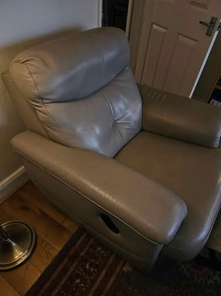 Photo of free GPlan Leather reclining chair (Earlswood RH1) #3