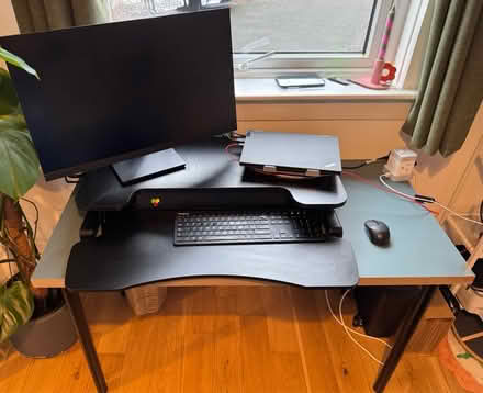 Photo of free Standing Desk Converter plus table (PH1 2TW) #3