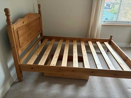 Photo of free Pine double bed (Forest hill se23 2hn) #1
