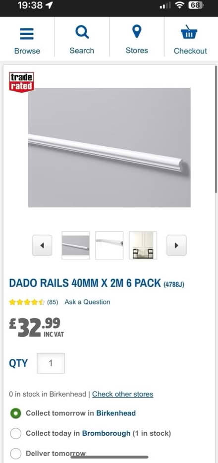 Photo of free Dado rail (CH42) #2