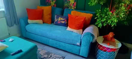 Photo of free Teal Couches good condition (Burton Joyce NG14) #2