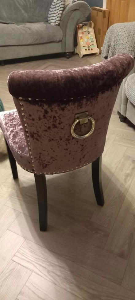 Photo of free Velvet dressing room chair (Horndon On The Hill SS17) #3