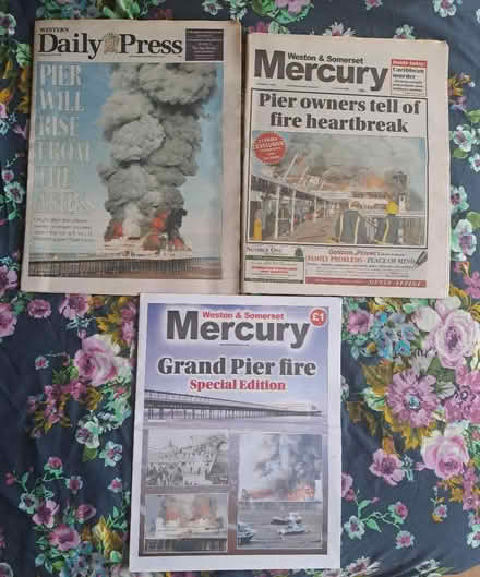 Photo of free Newspapers about Grand Pier fire (Midsomer Norton (BA3)) #1