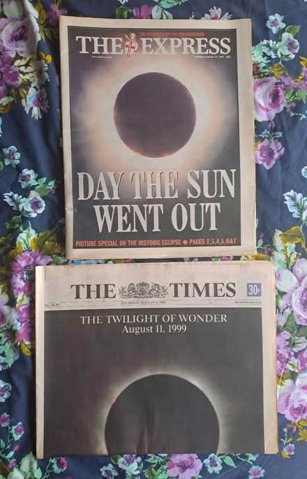 Photo of free 2 x Newspapers about Solar Eclipse (Midsomer Norton (BA3)) #1