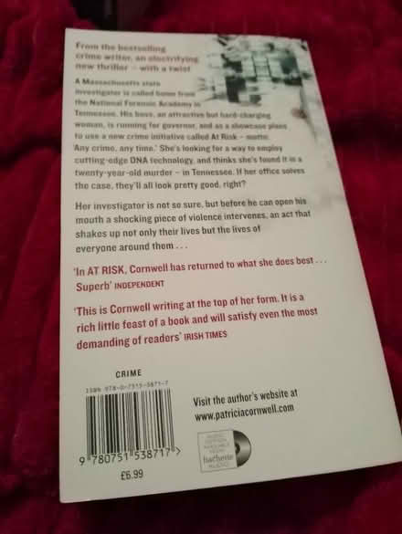 Photo of free At Risk by Patricia Cornwell (Yalding ME18) #2