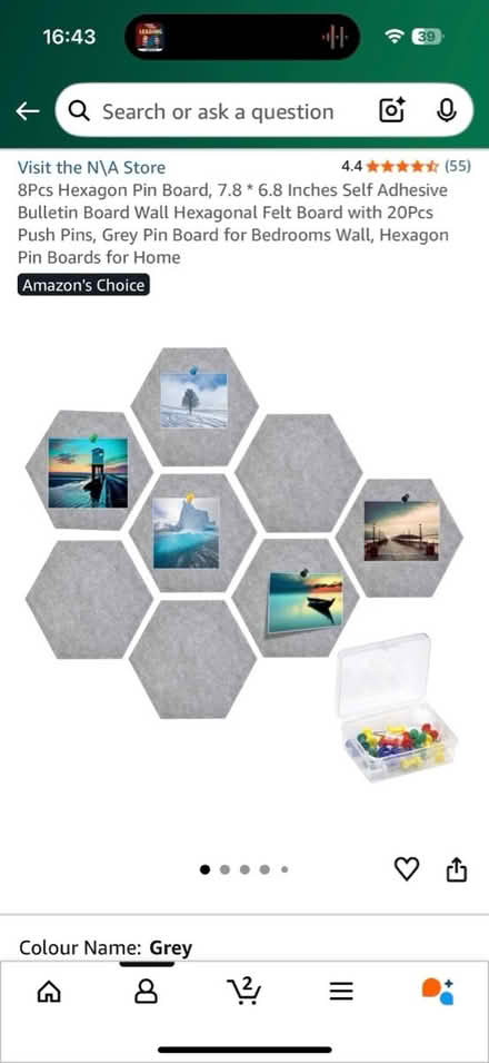 Photo of free Hexagon pin board (N16 Nr Stoke Newington Common) #1