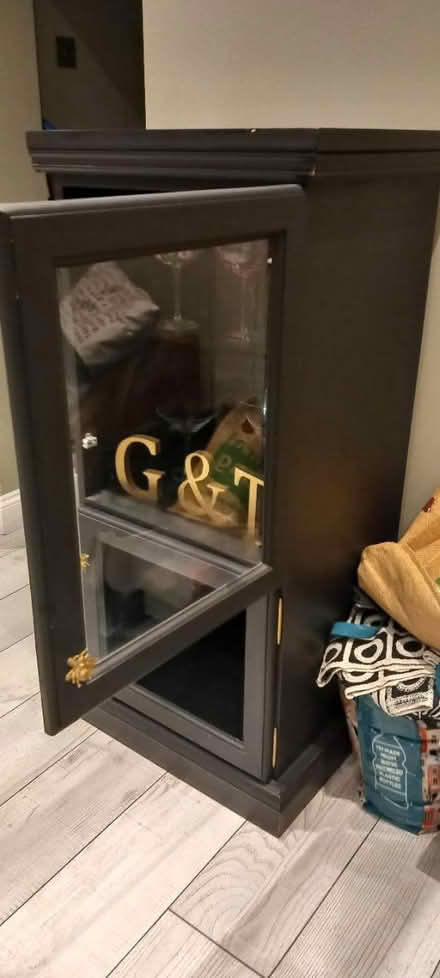 Photo of free Wooden gin cabinet (Horndon On The Hill SS17) #2