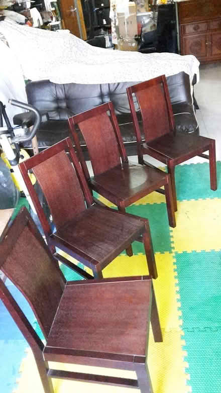 Photo of free Four Solid Wood Dining Chairs (Queenstown, near MRT) #1