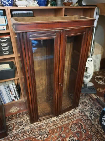 Photo of free Mahogany display cabinet (Stroud central) #3