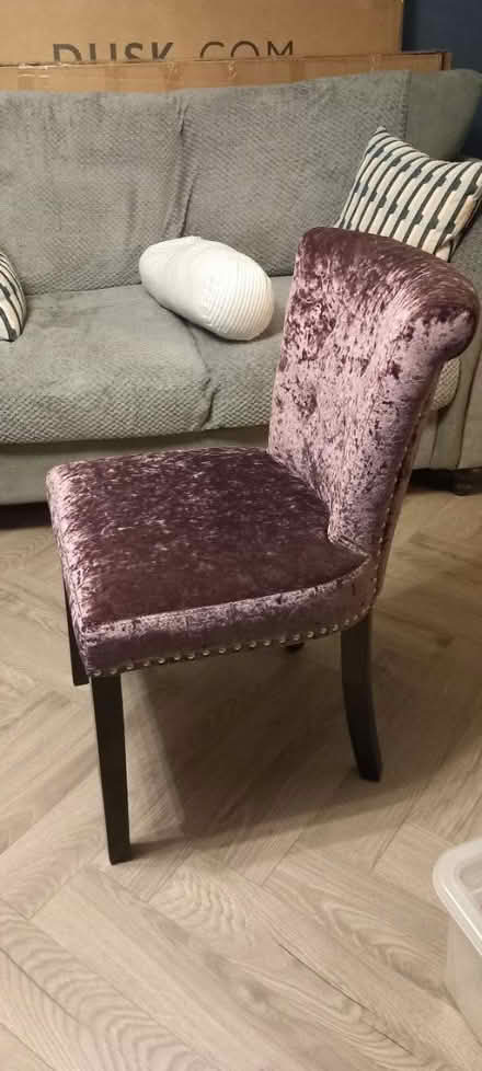 Photo of free Velvet dressing room chair (Horndon On The Hill SS17) #2