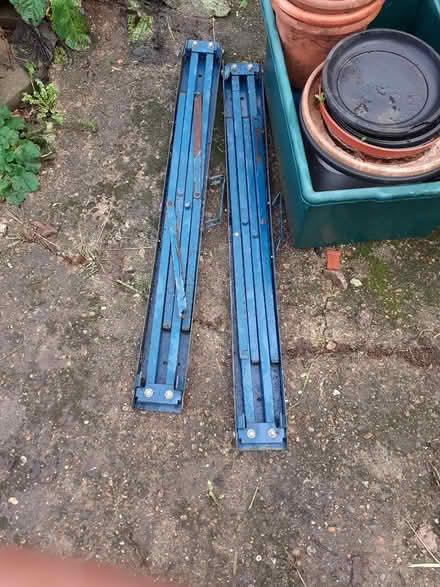 Photo of free Two folding Metal Trestles (Lampton TW3) #3