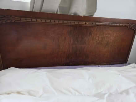 Photo of free Double bed wood headboard (Wellington village) #1