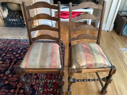 Photo of free 6 dining room chairs (Mount Merrion near UCD) #3