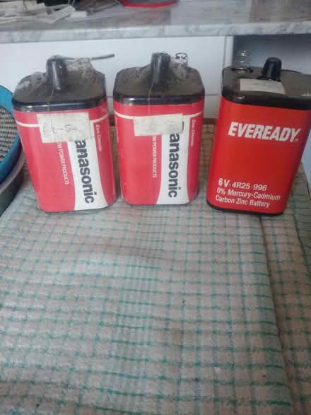 Photo of free 3 large batteries (Nr South Norwood Lakes SE19) #1