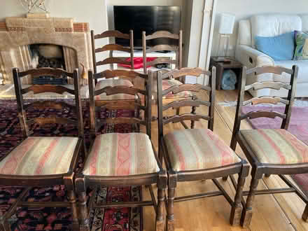 Photo of free 6 dining room chairs (Mount Merrion near UCD) #4