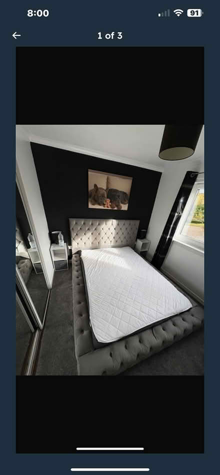 Photo of free King size bed frame (Beith) #1