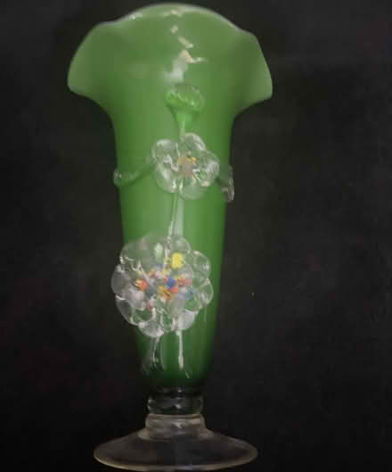 Photo of free Green glass vase (Liverpool 13) #2