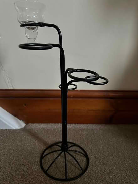 Photo of free black candle holder (old harlow) #1
