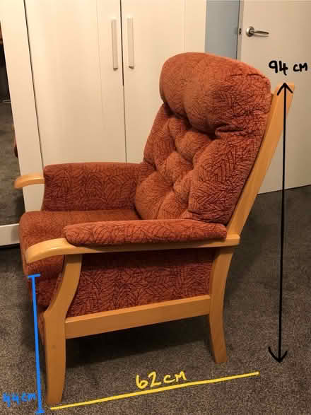 Photo of free Rust coloured Chair (Cambridge CB1) #3