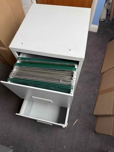 Photo of free 2 drawer filing cabinet with files (Lower Earley RG6) #2