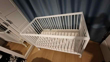 Photo of free Mokee cot with wheels 120x60cm (Northfields) #2