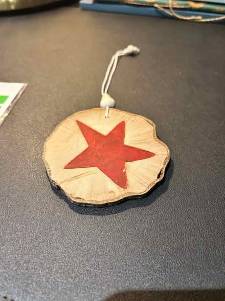 Photo of free wooden tree bauble (Walthamstow Central) #1