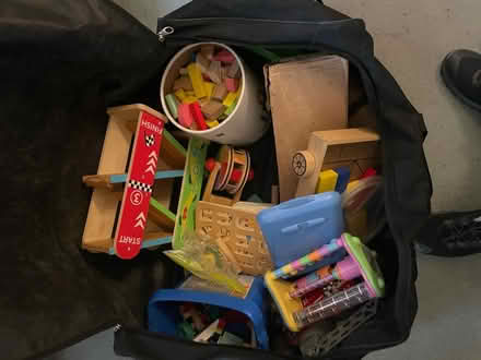 Photo of free Large amount of kids wooden toys (Bedford) #1