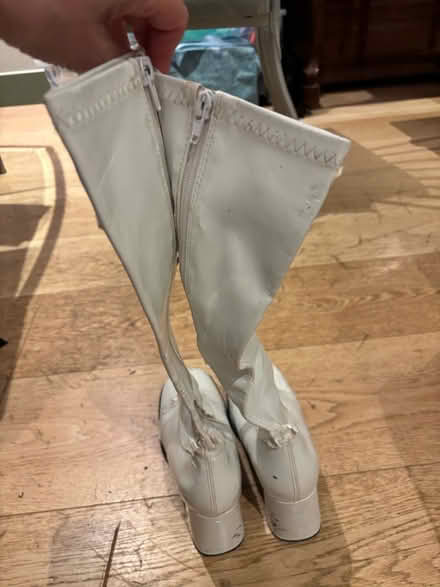 Photo of free White patent boots (torn) (Kimmage/Crumlin) #2
