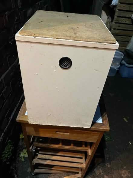 Photo of free Sturdy wooden box with hinged lid (Harborne B17) #1