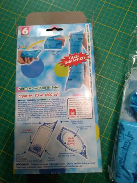 Photo of free Kids’ portable urinals (Travel John brand) (West Croydon CR0) #2