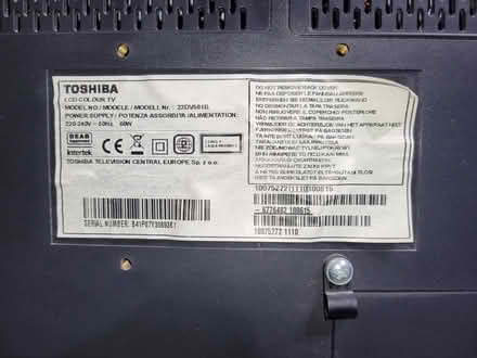 Photo of free Toshiba 21 Inch TV with DVD Player - Not Smart (Purbrook PO7) #4