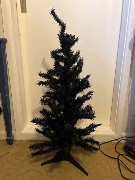 Photo of free I metre tall black Christmas tree (Worle BS22) #1