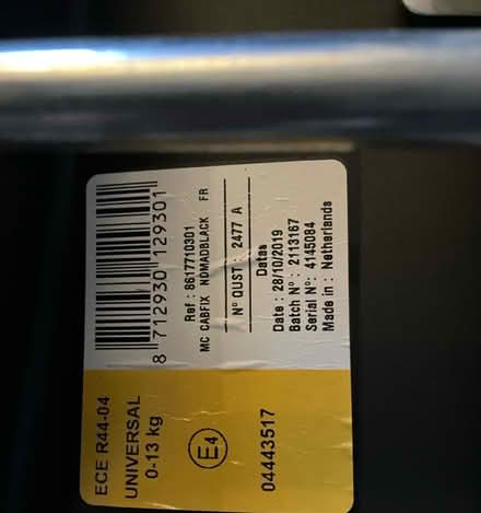 Photo of free Maxi cosí car seat (G14) #2