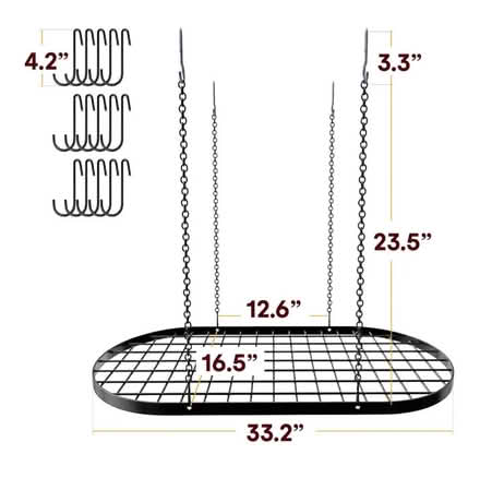Photo of free Hanging pot rack (Lake Mohegan, NY) #1