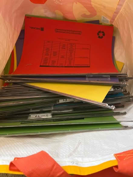 Photo of free A4 hanging files for filing cabinet (Worle BS22) #1