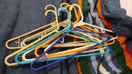 Photo of free Plastic Tubular Clothes Hangers (Vacaville) #1