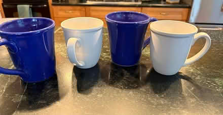 Photo of free Six large blue and white mugs (N Cleveland Park/Tenleytown) #1