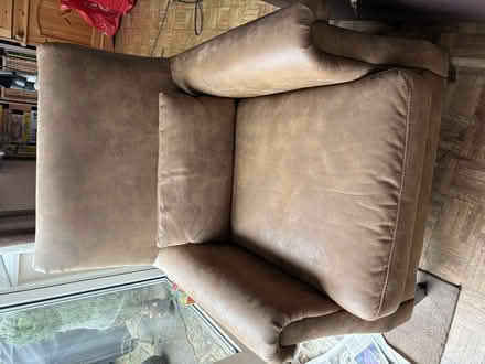Photo of free Faux leather armchair (Fleetville AL1) #1