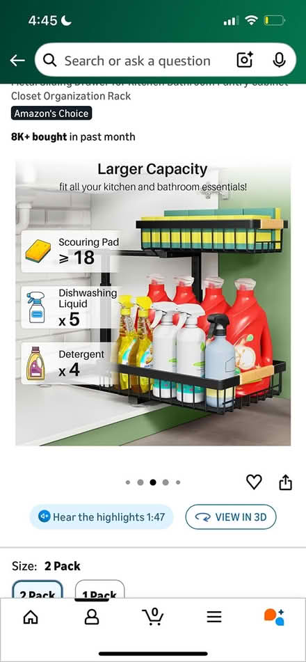 Photo of free Under sink organiser (chinatown) #2