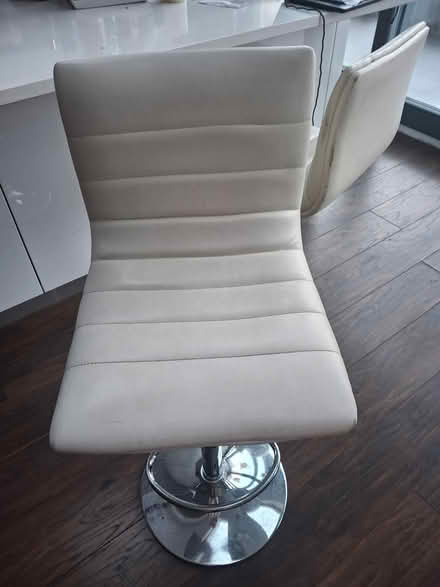 Photo of free 4 white bar stools (Dublin 13) #3