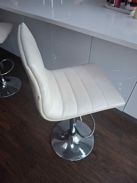 Photo of free 4 white bar stools (Dublin 13) #2