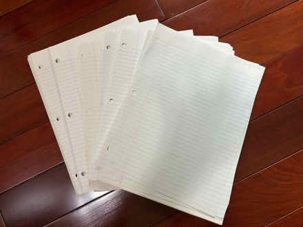 Photo of free Lined paper (Cambridgeport) #1