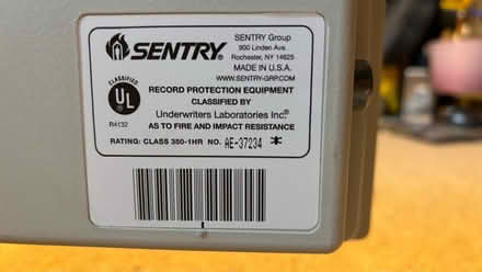 Photo of free Sentry 1 hour fire safe (Palmers Green N14) #3