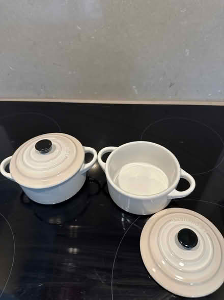 Photo of free 2 x Le Creuset stoneware ‘petites casseroles’ (Woodford SK7) #1