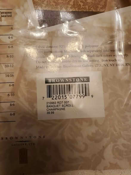 Photo of free 70" Round tablecloth (Owings Mills/Reisterstown) #2