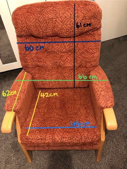 Photo of free Rust coloured Chair (Cambridge CB1) #2