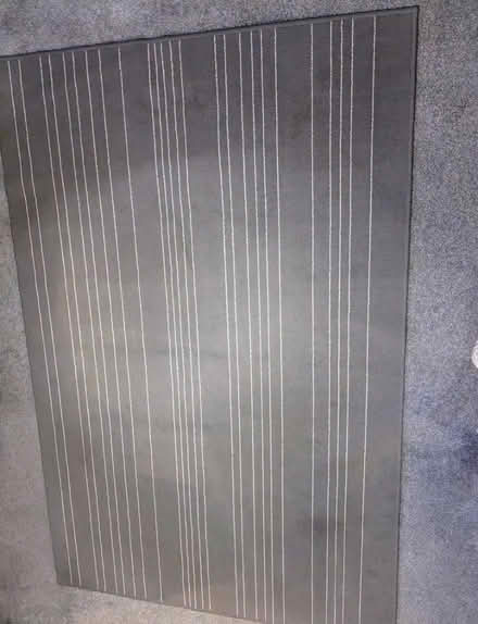 Photo of free Grey striped rug (Southdown) #1