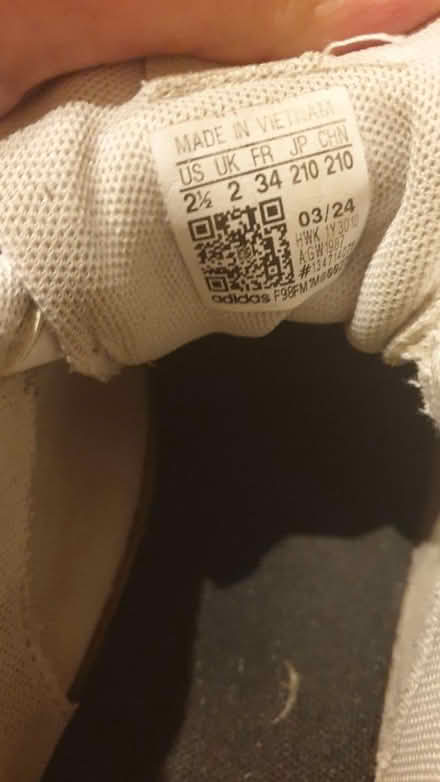 Photo of free Adidas shoes kids size 2 (TW7) #3