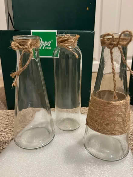 Photo of free Small glass vases (Succasunna) #3
