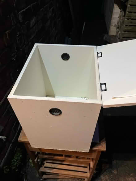 Photo of free Sturdy wooden box with hinged lid (Harborne B17) #2